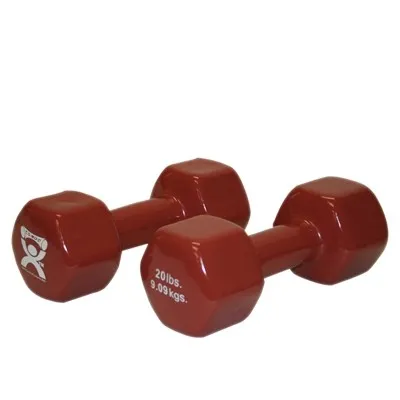 Fabrication Enterprises - CanDo - From: 10-0561 To: 10-0561-2 -  vinyl coated dumbbell 20 lb
