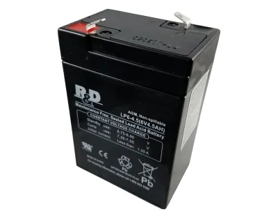 R & D Batteries - Yuasa - 5374 - Diagnostic Battery Yuasa 6 Volt Replacement For Argus Vcm Monitor
