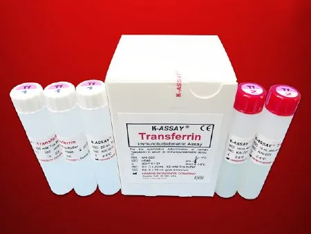 Kamiya Biomedical - K-ASSAY - KAI-023 - Reagent Kit K-ASSAY Anemia Assay Transferrin For Two-Reagent Automated Analyzers that use Multi-Point Calibration Method 200 Tests R1 Buffer: 3 X 20 mL  R2 Antibody: 2 X 10 mL