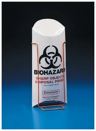 Fisher Scientific - 22197061 - Biohazard Sharp Object Safety Pouch Stand 4 X 5.125 X 8 Inch Frame