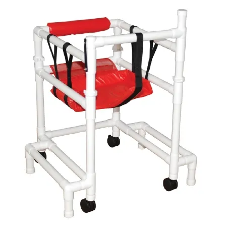 MJM International - 415-OR-3 - Walker with Wheels Adjustable Height 250 lbs. Weight Capacity 21 to 26 Inch Height