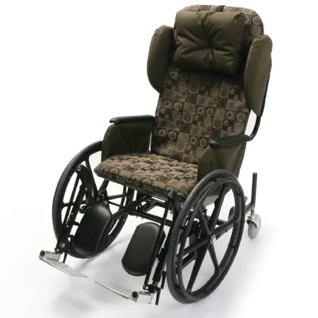 Smt Health Systems - Rock-King X3000 - X3000K-AMBIANCE - Tilt-In-Space Wheelchair Rock-King X3000 Full Length Arm Footrest Ambiance Print Upholstery 20 Inch Seat Width Adult 350 lbs. Weight Capacity