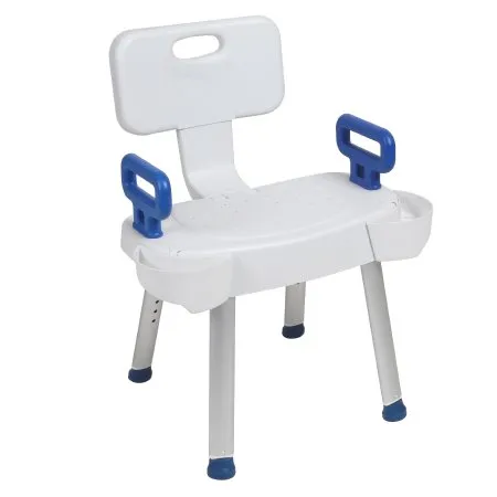 Drive Medical - drive - RTL12606 - Shower Chair drive Removable Arms With Backrest 21-1/2 Inch Seat Width 300 lbs. Weight Capacity