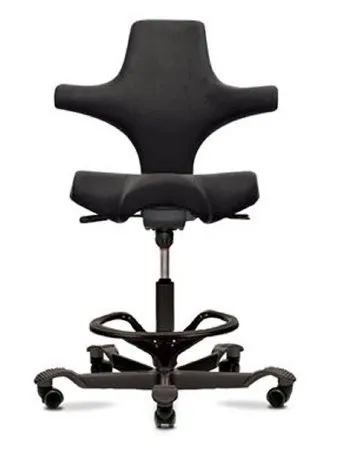 Cone Instruments - 944500-CO-BLACK - Sonographer Chair Black With Armrests