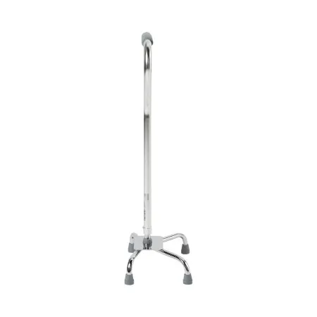 McKesson - From: 146-10300-4 To: 146-10301F-4  Large Base Quad Cane  Steel 29 to 37 1/2 Inch Height Chrome