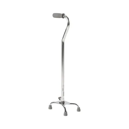 McKesson - 146-10301F-4 - Small Base Quad Cane Steel 30 to 39 Inch Height Chrome