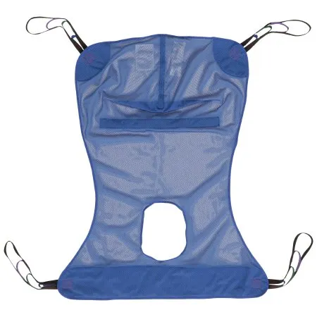 McKesson - 146-13221XL - Full Body Commode Sling 4 or 6 Point Without Head Support X Large 600 lbs. Weight Capacity