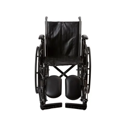 McKesson - 146-SSP216DDA-ELR - Wheelchair McKesson Dual Axle Desk Length Arm Swing-Away Elevating Legrest Black Upholstery 16 Inch Seat Width Adult 250 lbs. Weight Capacity