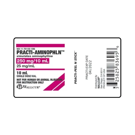 Wallcur - Practi-Aminophln - 9929AMP - Training Medication Peel-N-Stick Labels Practi-Aminophln