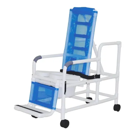 MJM International - Tilt-N-Space - 193-TIS-10-QT-C - Commode / Shower Chair Tilt-N-Space PVC Frame