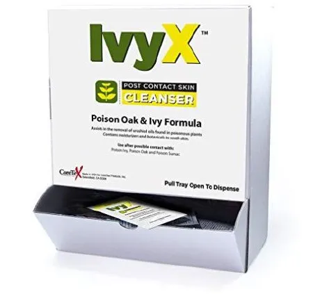 Coretex - 84640 - Products IvyX Post Contact Itch Relief IvyX Post Contact Towelette 25 per Box Individual Packet