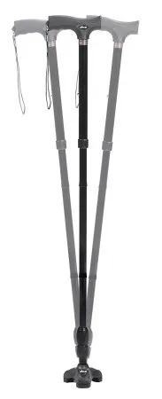 Drive DeVilbiss Healthcare - Flex-N-Go - RTL10305 - Drive Medical Flex N Go RTL10305 Folding Cane Flex N Go Aluminum 32 1/2 to 39 1/2 Inch Height Black