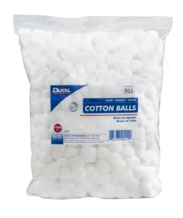 Global Biomedical Technologies - Dukal - 802 - Cotton Balls Dukal Large Cotton NonSterile
