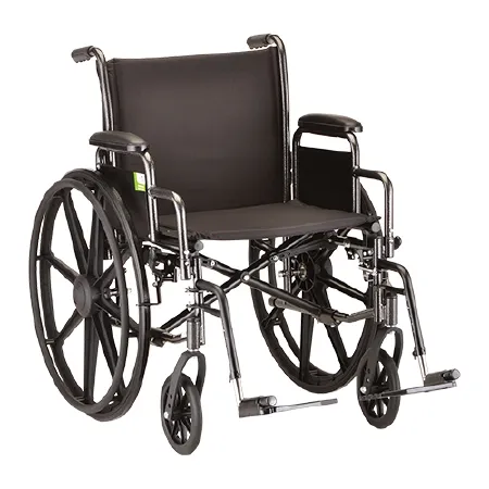 Nova Ortho-med - From: 5200S To: 5241S  Wheelchair  20In. With Detachable Desk Arm & Swing Away Footrest