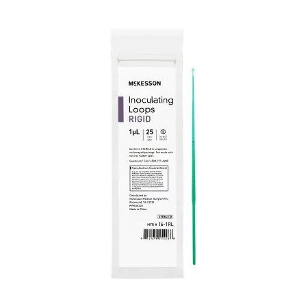 Mckesson - 16-1rl - Inoculating Loop Mckesson 1 Μl Polystyrene Integrated Handle Sterile