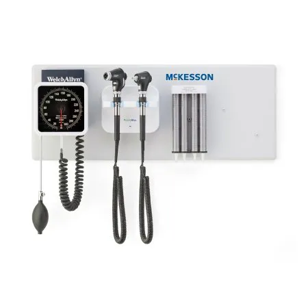 McKesson - 156-3PM2 - Integrated Wall System McKesson Ophthalmoscope / Otoscope / BP Aneroid / Specula Dispenser / Transformer