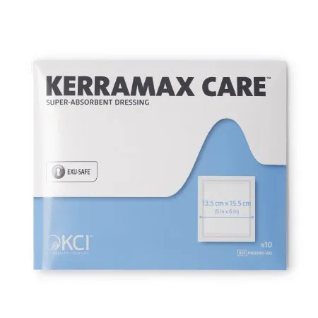 3M - KerraMax Care - PRD500-100 -  Super Absorbent Dressing  5 X 6 Inch Rectangle