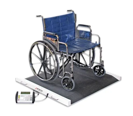 Fabrication Enterprises - 12-1355 - Detecto Bariatric / Wheelchair Scale - 1100 lb x .5 lb Footprint