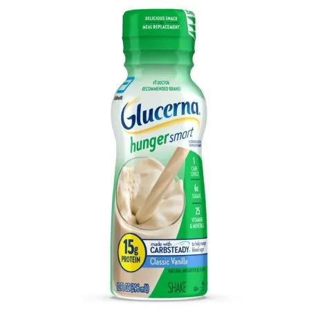 Abbott - 68607 - Glucerna Hunger Smart Shake, Vanilla, 10 Fluid Ounce