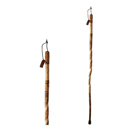 Mabis Healthcare - Brazos Twisted - 602-3000-1391 - Walking Stick Brazos Twisted Wood 55 Inch Height American Hardwood