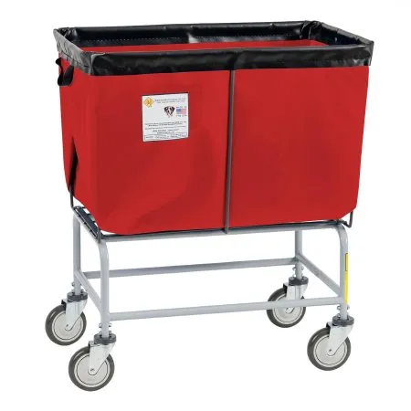 R & B Wire Products - 466RD - Basket Truck 60 Lb. Weight Capacity Powder Coated Steel 5 Inch Clean Wheel System Casters