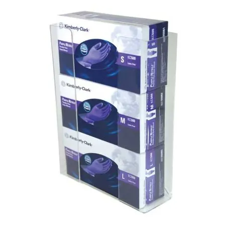 Unimed - Midwest - CCG3061282 - Glove Box Holder Wall Mount 3-box Capacity Clear 3-1/2 X 11 X 14-1/2 Inch Acrylic