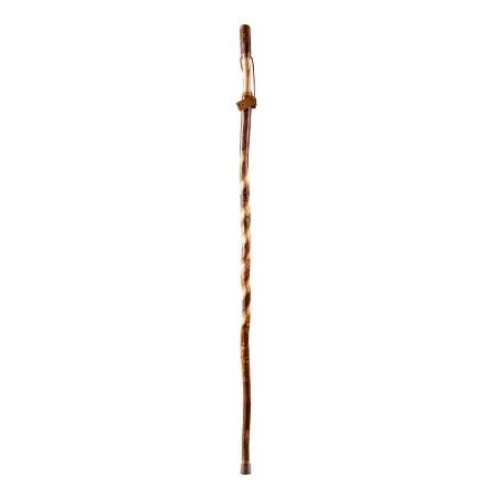 Mabis Healthcare - Brazos Twisted - 602-3000-1279 - Walking Stick Brazos Twisted Wood 41 Inch Height Hickory