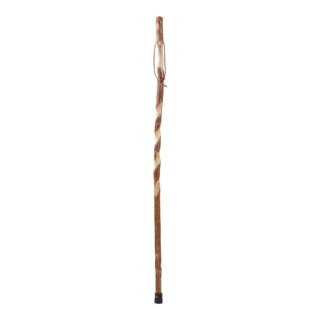 Mabis Healthcare - Brazos Twisted Trekker - 602-3000-1319 - Walking Stick Brazos Twisted Trekker Wood 58 Inch Height Sassafras