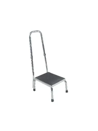 Drive Medical - 13031-1SV - Footstool with Handle Rail, Silver.