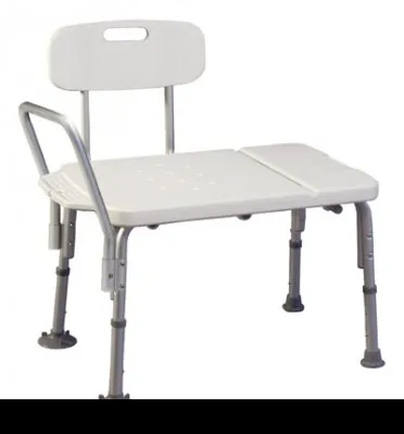 Graham-Field - Lumex Imperial Collection - 7929 - Lumex Imperial Collection Bath Transfer Bench Reversible Arm 17-1/2 to 21-1/2 Inch Seat Height 400 lbs. Weight Capacity