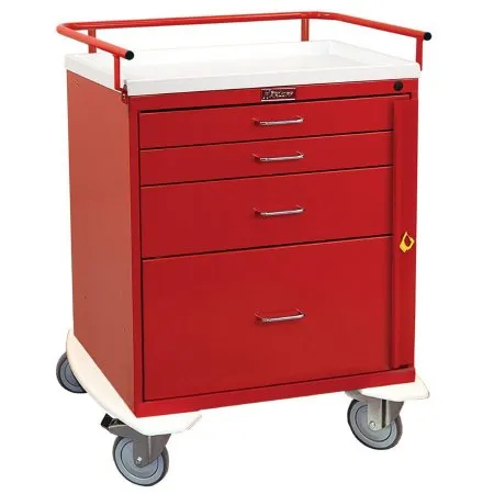 Harloff - 6300 - Emergency Cart Steel 38.25 X 22 X 32 Inch Red