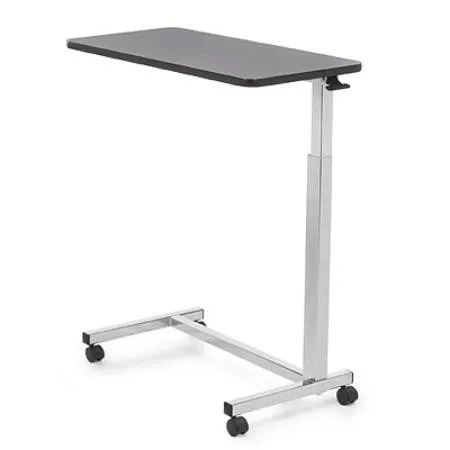 Invacare - From: 6417 To: 6418 - Auto Touch Overbed Table, 30" x 15" x 3/4" Table Top, 29" to 45"eight Adjustment, 25 lb. Weight Capacity