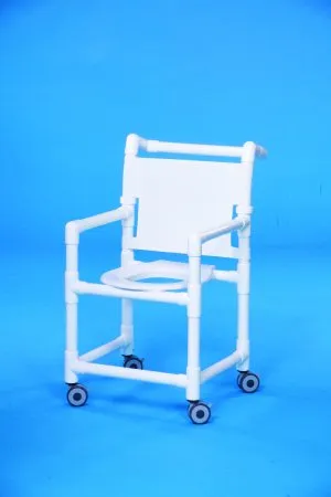 IPU - Original - SC9200 - Shower Chair Original Fixed Arms PVC Frame Mesh Backrest 17-1/4 Inch Seat Width 300 lbs. Weight Capacity