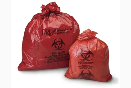 Medegen Medical Products - 2122 - Biohazard Waste Bag Medegen Medical Products 55 Gal. Red Bag Polyethylene 43 X 55 Inch