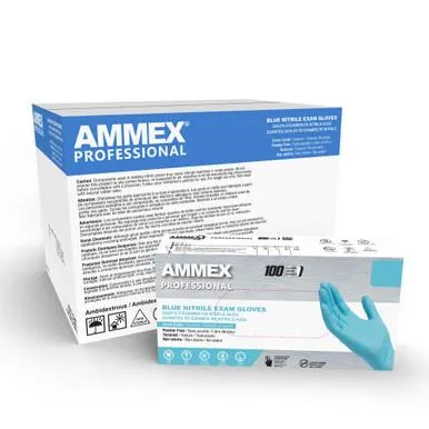 Ammex - Abnpf42100 - Ammex Nitrile Gloves, Small, Disposable, Exam Grade, Black, Powder Free, Smooth, Polymer Coated, 100/Bx, 10bx/Cs (Us Sales Only) (Products Cannot Be Sold On Amazon.Com Or Any Other Third Party Sites.)