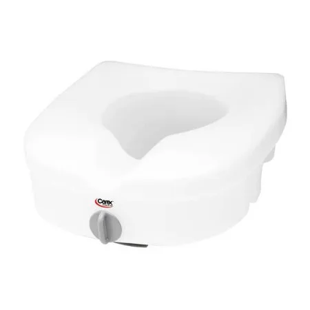 Apex-Carex - Carex - FGB30700 0000 -  Raised Toilet Seat  3 1/2 Inch Height White 300 lbs. Weight Capacity