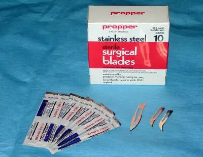 Propper - 12301500 - Surgical Blade propper Stainless Steel No. 15 Sterile Disposable Individually Wrapped
