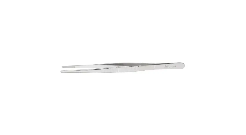 Integra Lifesciences - Miltex - 6-14 - Dressing Forceps Miltex 8 Inch Length Or Grade German Stainless Steel Nonsterile Nonlocking Thumb Handle Straight Serrated Tips