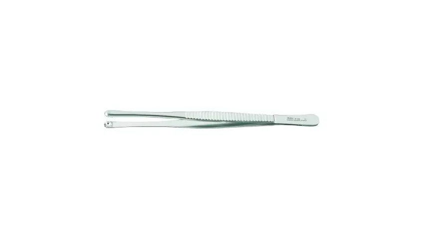Integra Lifesciences - Miltex - 6-144 - Tissue Forceps Miltex Russian 8 Inch Length Or Grade German Stainless Steel Nonsterile Nonlocking Thumb Handle Straight Serrated Tips