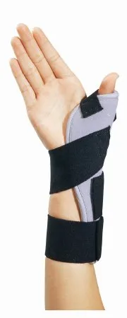 DJO DJOrthopedics - ThumbSPICA - From: 79-87100 To: 79-87118 - DJO  Thumb Splint  Adult Large / X Large Hook and Loop Strap Closure Left or Right Hand Blue / Gray
