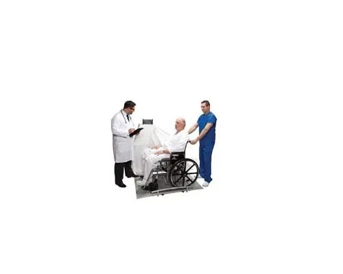 Health O Meter Professional - 2650KL - Digital Wheelchair Dual Ramp Scale, Capacity: 1000 lbs/454 kg, Platform Dimension Ramp (2) Wheels, 120V Adapter (included) or (6) AA Batteries (not included)