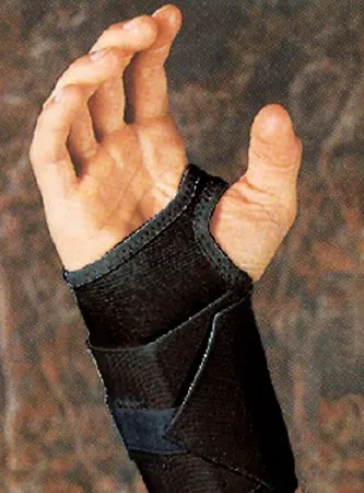 Scott Specialties - 1378 BLA XLR - Wrist Support With Tension Strap Elastic / Plastic Right Hand Black X-large