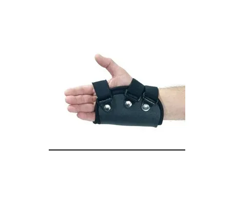 Alimed - Freedom Comfort - 2970002120 - Boxer Fracture Splint With Mp Extension Freedom Comfort Kydex Thermoplastic / T-foam Left Hand Black Large