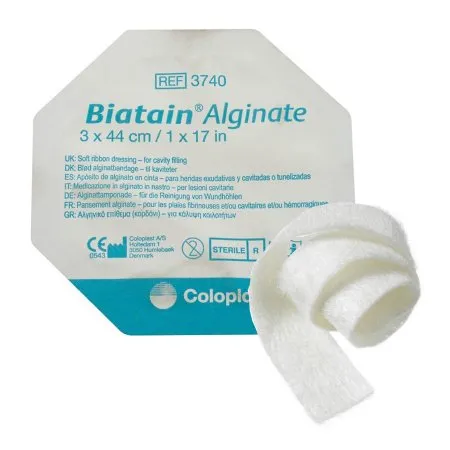 Coloplast - Biatain - 3740 -  Alginate Dressing  17 1/2 Inch Length Rope