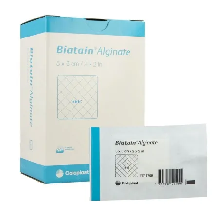 Coloplast - 3705 - Biatain Alginate Dressing 2 X 2 In (5 X 5 Cm)