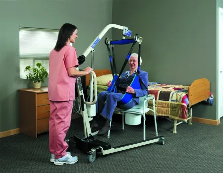 Invacare - Reliant - R114 - Full Body Sling Reliant 4 Point With Head and Neck Support Medium 450 lbs. Weight Capacity