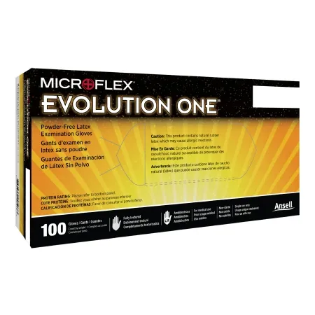 Microflex Medical - Evolution One - EV-2050-XL - Exam Glove Evolution One X-large Nonsterile Latex Standard Cuff Length Fully Textured White Not Rated