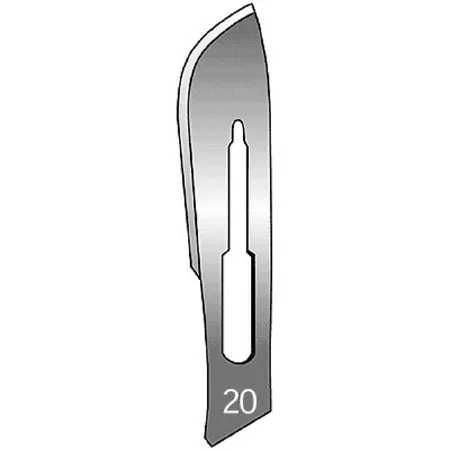 Sklar - 06-3020 - Surgical Blade Sklar Carbon Steel No. 20 Sterile Disposable Individually Wrapped