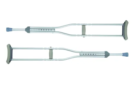 DJO DJOrthopedics - ProCare - 79-91333 - DJO  Underarm Crutches  Aluminum Frame Child 300 lbs. Weight Capacity Push Button / Wing Nut Adjustment