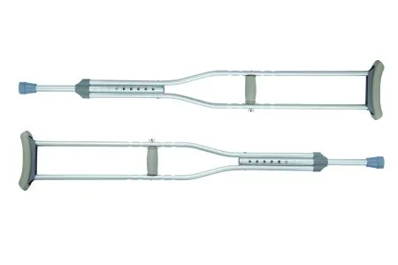 DJO DJOrthopedics - ProCare - 79-91337 - DJO  Underarm Crutches  Aluminum Frame Adult 300 lbs. Weight Capacity Push Button Adjustment